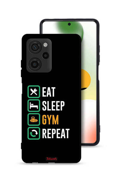 Tolwak غطاء حماية Xiaomi Poco X5 Pro Eat Sleep Gym Repeat