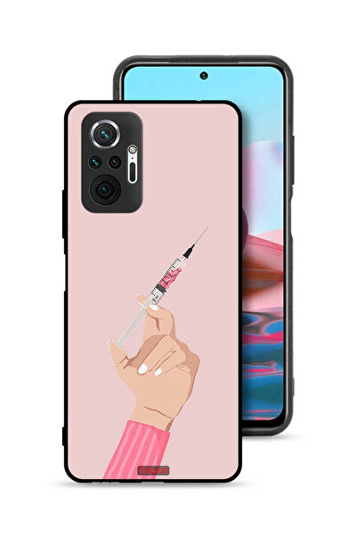 Tolwak غطاء حماية لهاتف شاومي ريدمي نوت 10 برو 4G بنقشة Love Injection