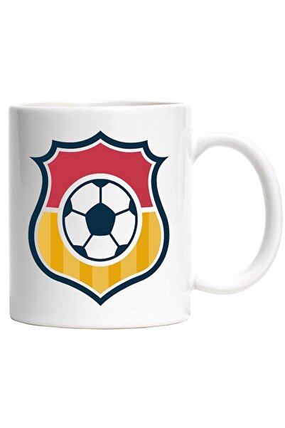 INOVATIX Cana alba personalizata, Blazon, Minge, Iubitori De Fotbal, Sport, I...