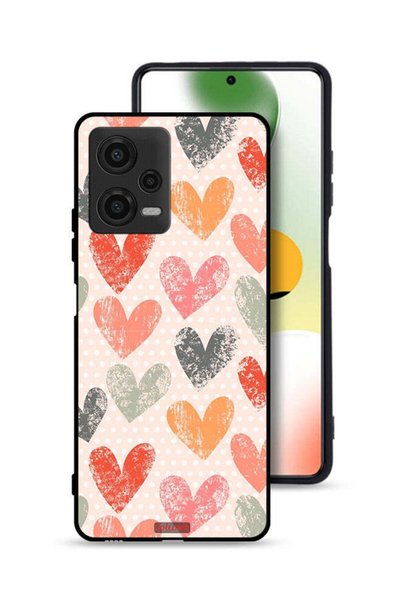 Tolwak غطاء حماية لهاتف Xiaomi Poco X5 بتصميم قلوب فنية