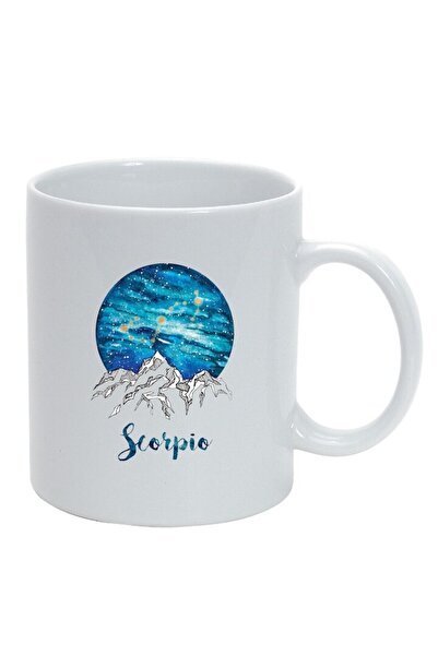 INOVATIX Персонализирана бяла чаша, Зодиак, Скорпион, бяла, D1388, INOVATIX®....