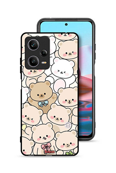 Tolwak غطاء حماية لهاتف شاومي ريدمي نوت 12 برو بنقشة الدببة