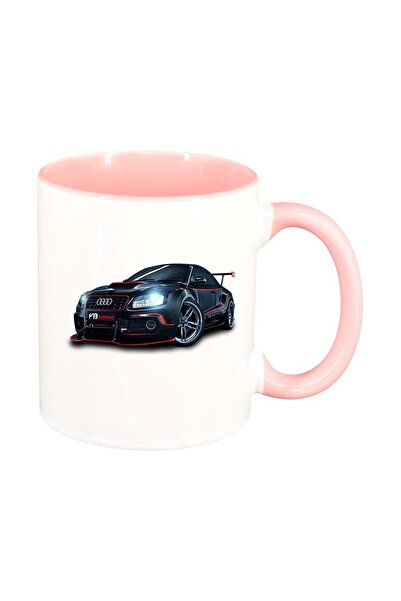 INOVATIX Персонализирана бяла чаша, Кола, розов интериор, D960, INOVATIX®. 33...