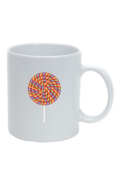 INOVATIX Cana alba personalizata, Lollypop, alb, D409, INOVATIX®. 330ml