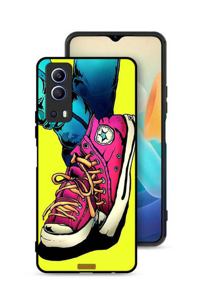 Tolwak غطاء حماية لهاتف Vivo iQOO Z3 5G - حذاء من القماش بتصميم فني