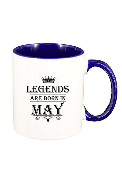 INOVATIX Personalized white mug, Legend, dark blue interior, D74, INOVATIX®. 330ml