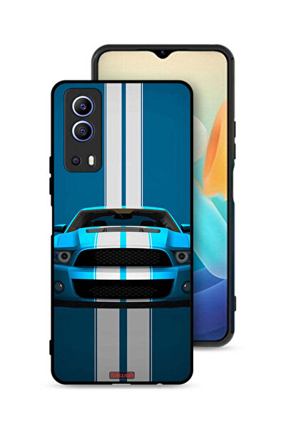 Tolwak Vivo Y72 5G Protective Case Cover Car Abstract Art