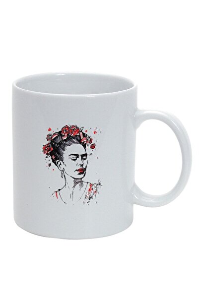 INOVATIX Εξατομικευμένη λευκή κούπα, Frida, λευκή, D1465, INOVATIX®. 330ml