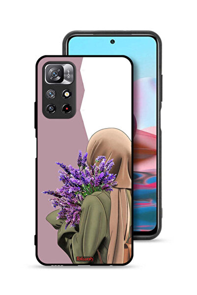 Tolwak غطاء حماية لهاتف شاومي ريدمي نوت 11 4G مزين بزهرة