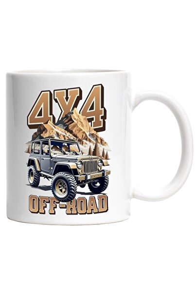 INOVATIX Cana alba personalizata, Masina De Teren Munte Inalt 4X4 OFF-ROAD Av...