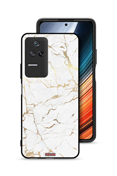 Tolwak غطاء حماية لهاتف Xiaomi Poco F4 بنمط رخامي