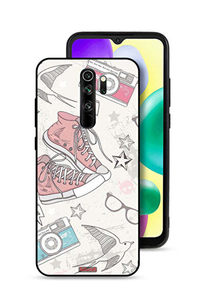 Tolwak غطاء حماية لهاتف شاومي ريدمي نوت 8 برو مع حذاء قماشي وفن الكاميرا