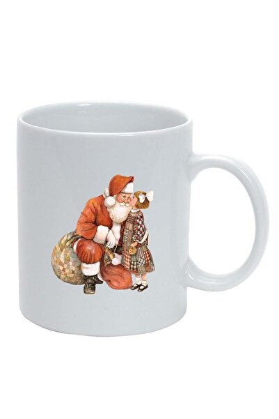 INOVATIX Персонализирана бяла чаша, Дядо Коледа, бяла, D167, INOVATIX®. 330 мл