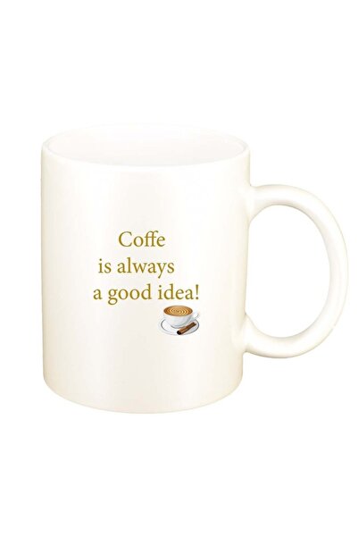 INOVATIX Cana alba personalizata, Αγάπη για τον καφέ, D1031, INOVATIX®. 330ml