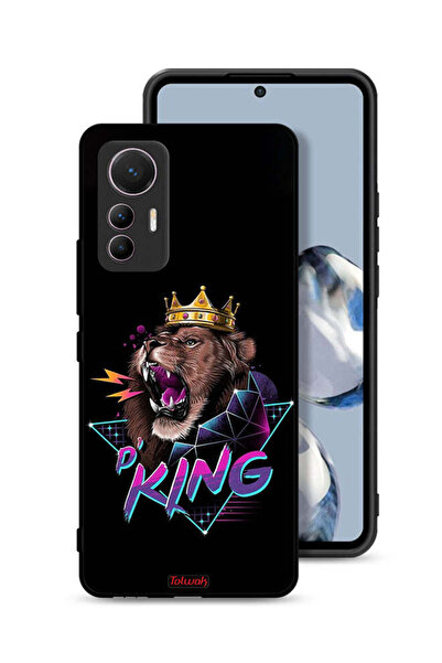 Tolwak غطاء حماية لهاتف شاومي 12 لايت برسومات الأسد الملك
