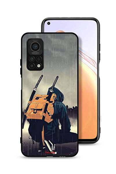 Tolwak غطاء حماية لهاتف شاومي مي 10 تي برو 5G، رسمة سيف ساموراي رقمية