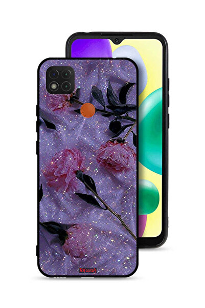 Tolwak غطاء حماية لهاتف شاومي ريدمي 9 سي بنقشة ورود لامعة