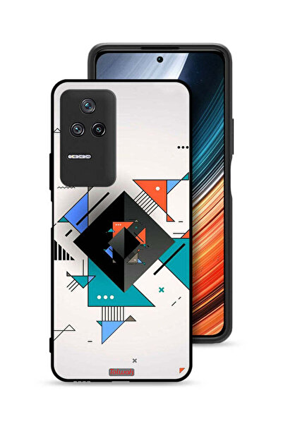 Tolwak غطاء حماية لهاتف شاومي بوكو F4 بأشكال مربعة ومثلثة ونمط تجريدي