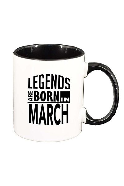 INOVATIX Personalized white mug, Legend, black interior, D76, INOVATIX®. 330ml