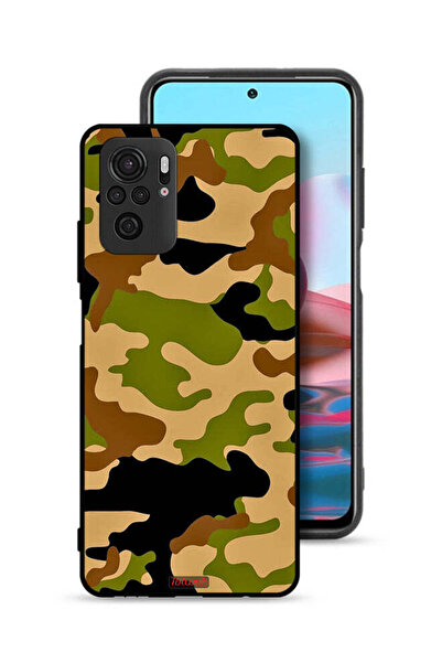 Tolwak Xiaomi Redmi Note 10 4G Protective Case Cover Camouflage Abstract Digi...
