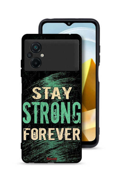 Tolwak Xiaomi Poco M5 4G Protective Case Cover Stay Strong Forever