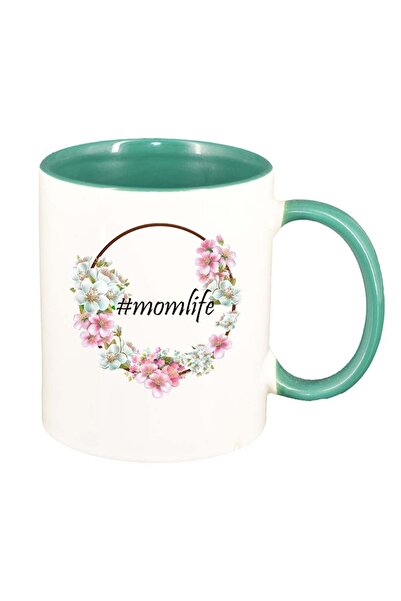 INOVATIX Cana alba personalizata, Flori, #momlife, interior verde, D1041, INO...