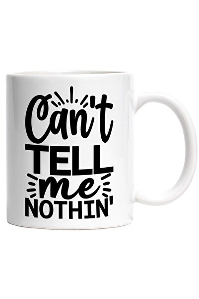 INOVATIX Εξατομικευμένη λευκή κούπα, Δεν μπορείς να μου πεις τίποτα - δεν μπο...