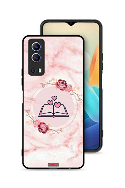 Tolwak غطاء حماية لهاتف Vivo Y72 5G بتصميم ثلاثة قلوب على كتاب