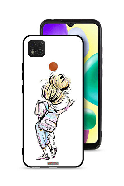 Tolwak غطاء حماية لهاتف شاومي ريدمي 10A بتصميم فتاة العودة إلى المدرسة