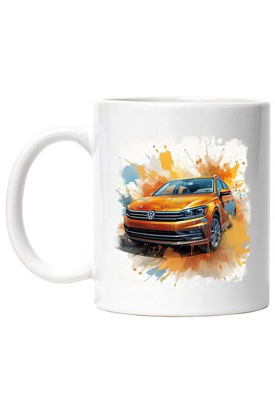 INOVATIX Personalized white mug, Volkswagen, Vehicle, Car, Paint, Illustration, INOVATIX®. 330ml