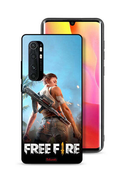 Tolwak غطاء حماية لهاتف شاومي مي نوت 10 لايت - فري فاير