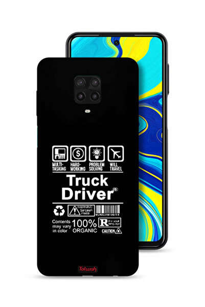 Tolwak غطاء حماية لهاتف شاومي ريدمي نوت 9 برو، ملصق سائق شاحنة