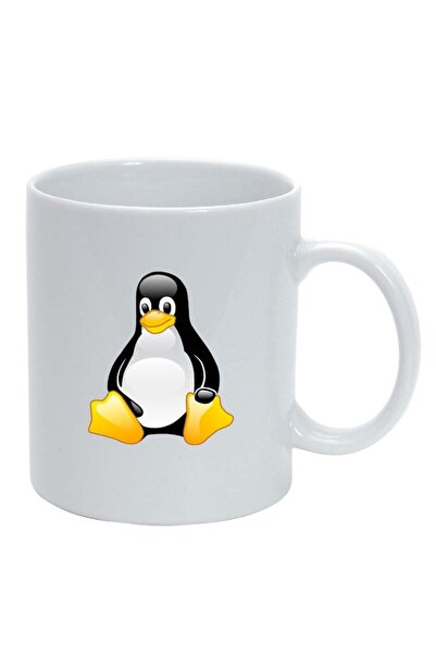 INOVATIX Персонализирана бяла чаша, Пингвин, бяла, D298, INOVATIX®. 330 мл