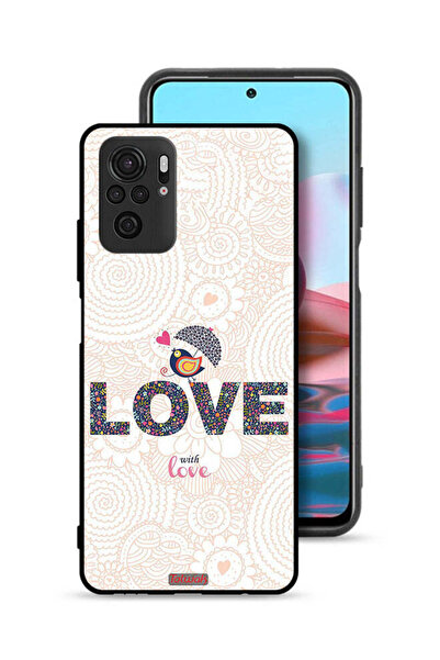 Tolwak Xiaomi Redmi Note 10S Protective Case Cover Love With Love