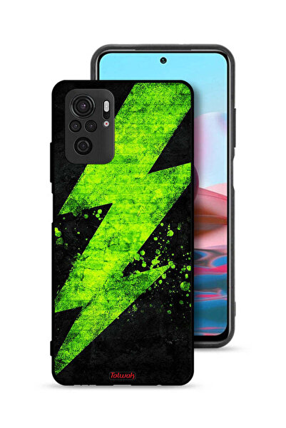 Tolwak Xiaomi Redmi Note 10 4G Protective Case Cover Electric Pattern