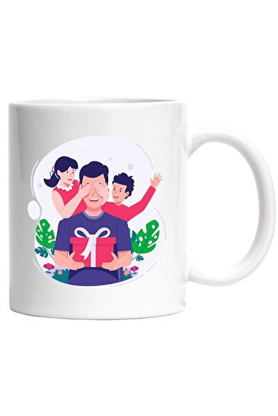 INOVATIX Cana alba personalizata, Copii, Tata, Parinte, Cadou, Flori, INOVATI...