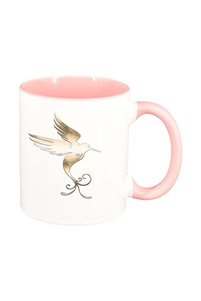 INOVATIX Cana alba personalizata, Bird, εσωτερικό ροζ, D956, INOVATIX®. 330ml