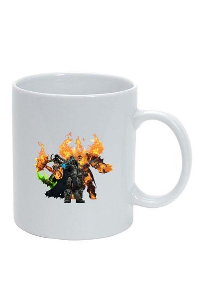 INOVATIX Personalized white mug, WoW, white, D137, INOVATIX®. 330ml