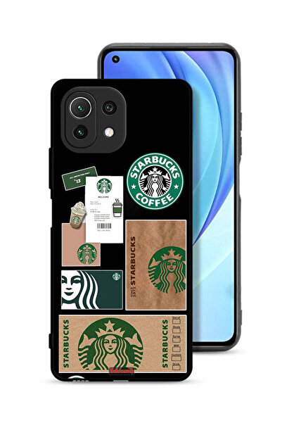 Tolwak غطاء حماية لهاتف شاومي مي 11 لايت، ملصق ستاربكس