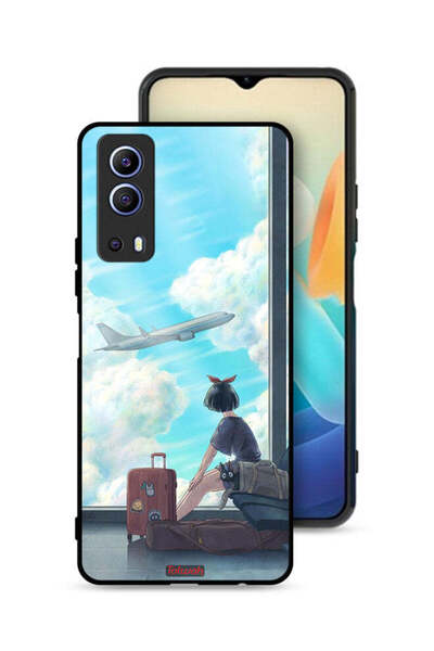 Tolwak غطاء حماية لهاتف Vivo Y72 5G بتصميم فن السفر