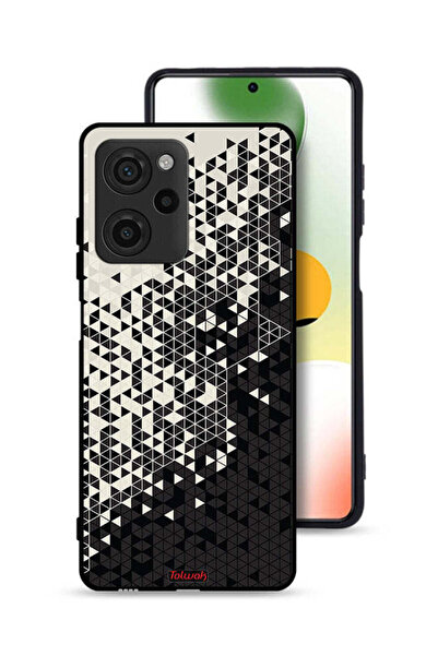 Tolwak غطاء حماية Xiaomi Poco X5 Pro غطاء حماية بنمط فن رقمي مثلث الفن الرقمي