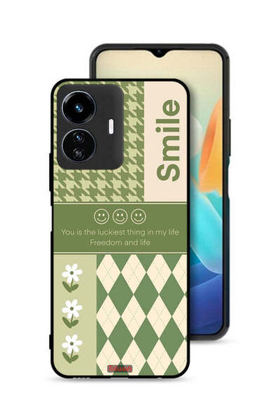 Tolwak Vivo Y77e 5G Protective Case Cover Smile Is The Luckiest Thing In My Life
