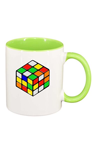 INOVATIX Cana alba personalizata, Cube, interior verde deschis, D386, INOVATI...