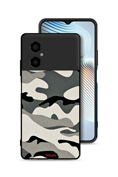 Tolwak غطاء حماية لهاتف Xiaomi Poco M4 5G مموه