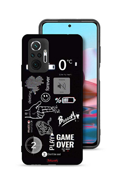 Tolwak غطاء حماية لهاتف شاومي ريدمي نوت 10 برو 4G - لعبة انتهت بيو بيو