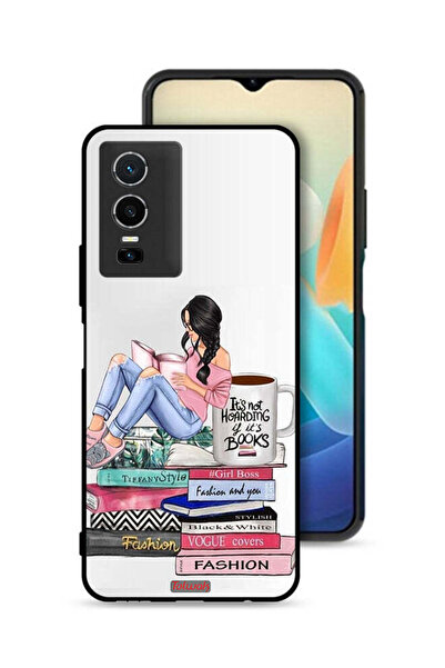 Tolwak غطاء حماية لهاتف Vivo Y76 5G برسومات كتب وفنون الموضة للفتيات