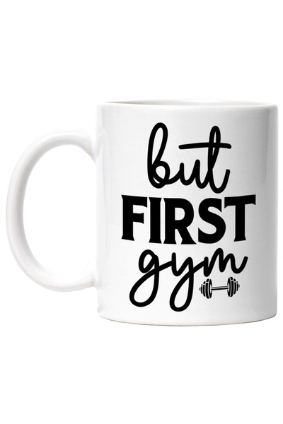 INOVATIX Cana alba personalizata, haltera pentru cei care pun mersul la sala ...