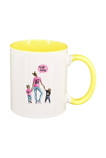 INOVATIX Cana alba personalizata, Princess, Mama Copil, Mom's Life, interior ...