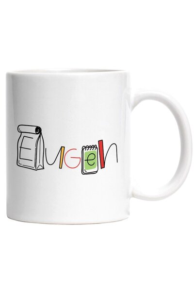 INOVATIX Εξατομικευμένη λευκή κούπα, Όνομα Eugen και Αστείο Μήνυμα, Περίεργος...