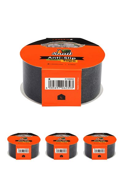 Lawazim Snail Anti-Slip Tape Set of 4 - 5cmx5m Self-Adhesive Safety Tread for Stairs and Bathrooms